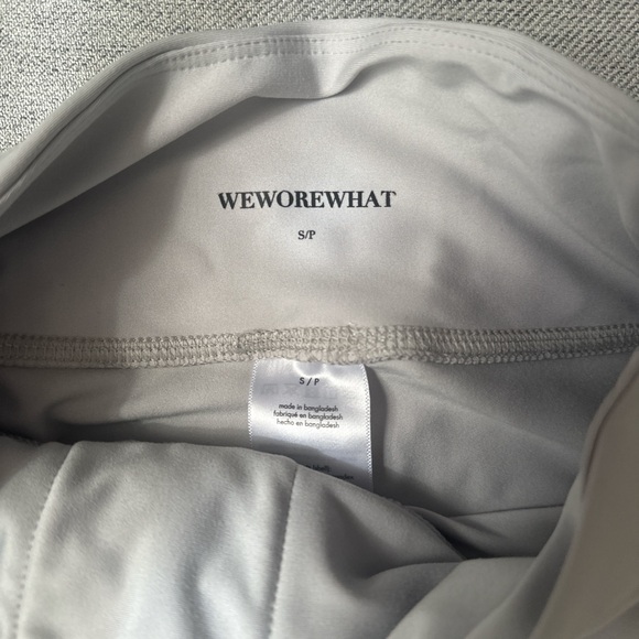 Weworewhat gray workout set both size S. Top is NWT leggings worn once - Picture 4 of 4